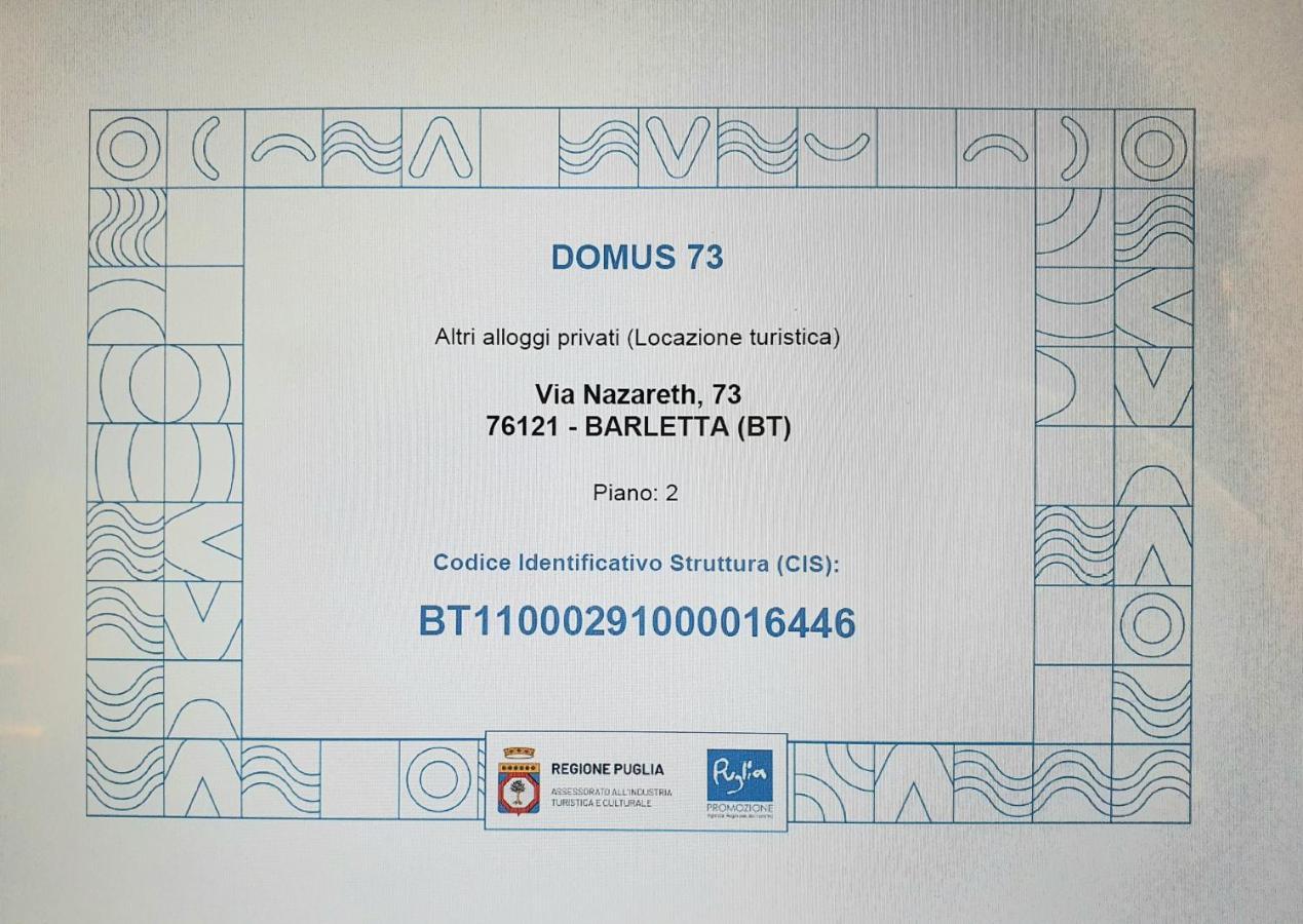 Domus 73 Apulian Holidays บาร์เลตตา ภายนอก รูปภาพ